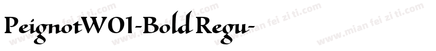 PeignotW01-Bold Regu字体转换